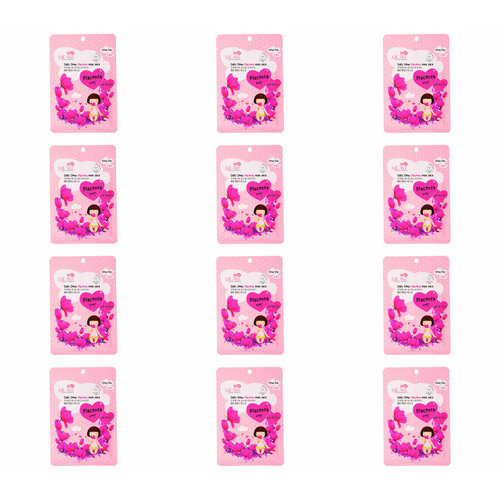 Mijin Маска тканевая для лица с плацентой Care Daily Dewy Placenta mask pack 25гр в уп, 12 уп маска тканевая для лица mijin care facial mask with placenta 23 г