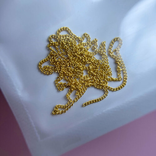 Цепь для дизайна Zoo Nail Art 1780 золото 0,8 мм