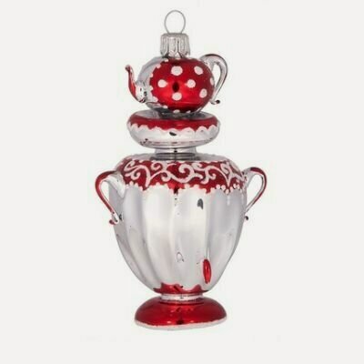 Изображение товара Елочная игрушка Самоварчик-2 9.5см