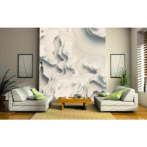 Фотообои Белая текстура 275x207 (ВхШ), бесшовные, флизелиновые, MasterFresok арт 10-869