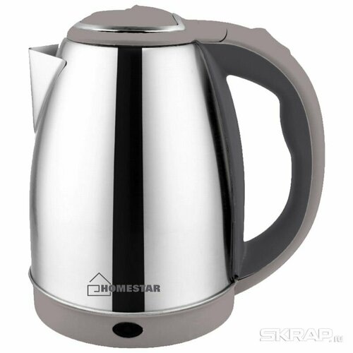Чайник электрический 18Л 1500 ВТ диск пластик БЕЖнержав сталь HOMESTAR 223100₽