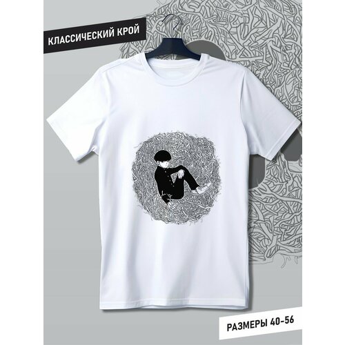 фото Футболка, размер l, белый будь на стиле