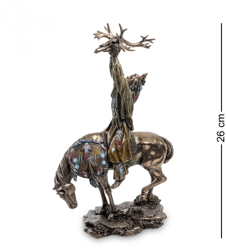 Статуэтка Veronese "Индеец с трофеем" (bronze) WS-473