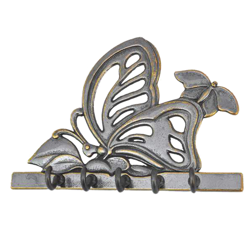 Ключница металлическая настенная Бабочка 12.5x18x3.5 см KSVA-AL-80-301-ANT