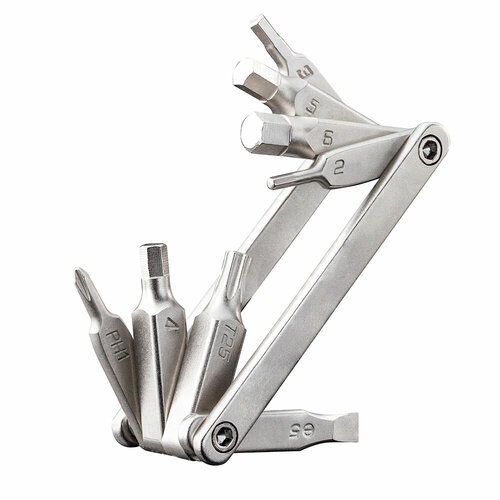 фото Titan racing набор инструментов titan racing tinker multi tool 8in1 (1825001000008), цвет серебристый