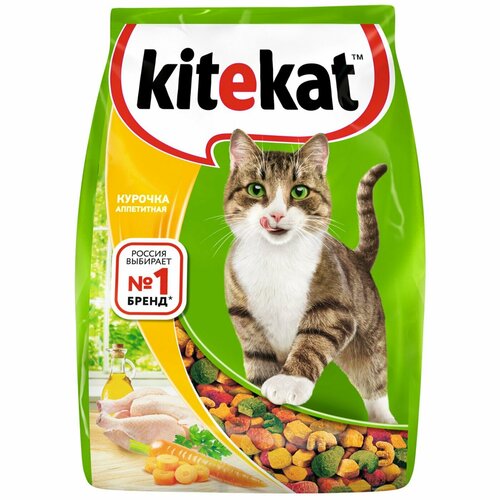 Корм сухой для кошек KiteKat 800г аппетитная курочка kitekat аппетитная курочка для взрослых кошек 0 8 0 8 кг