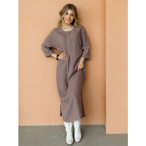 фото Платье kayros, размер 52-54, коричневый