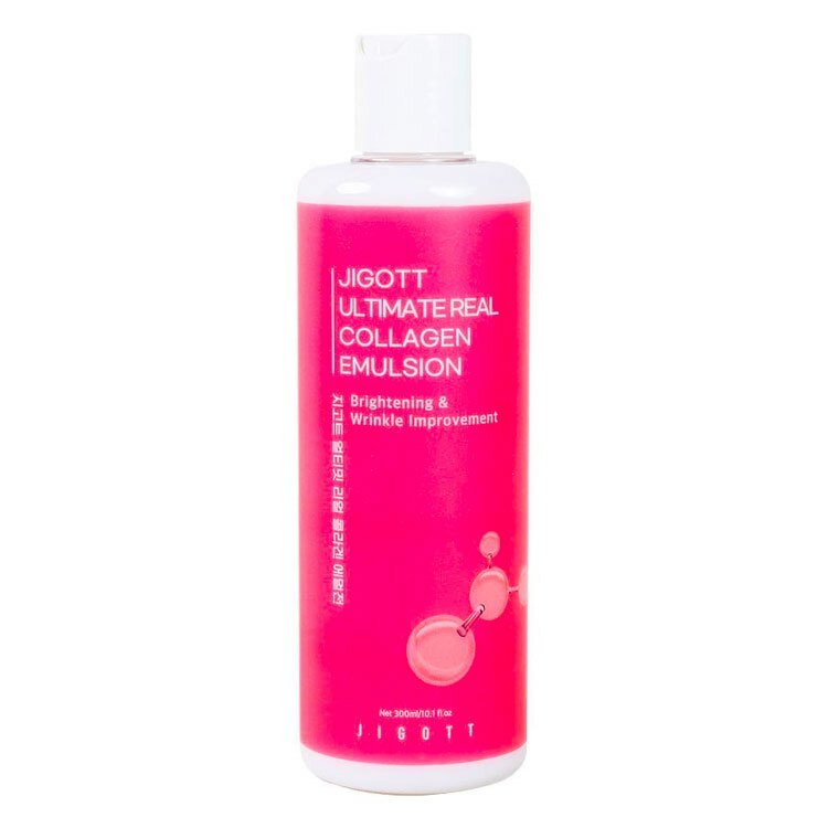 Jigott Ultimate Real Collagen Emulsion Антивозрастная эмульсия для лица с коллагеном 300мл