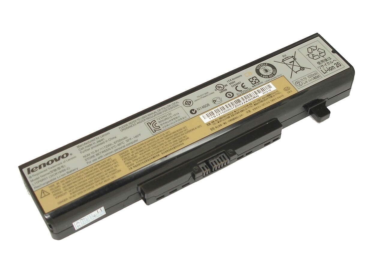 Аккумулятор для ноутбука IBM Lenovo IdeaPad B480, B585, G480, G580, N581, N586, V480, V580, Y480, Z480 Series. 10.8V 4400mAh 45N1049, L11L6F01 — фото 1