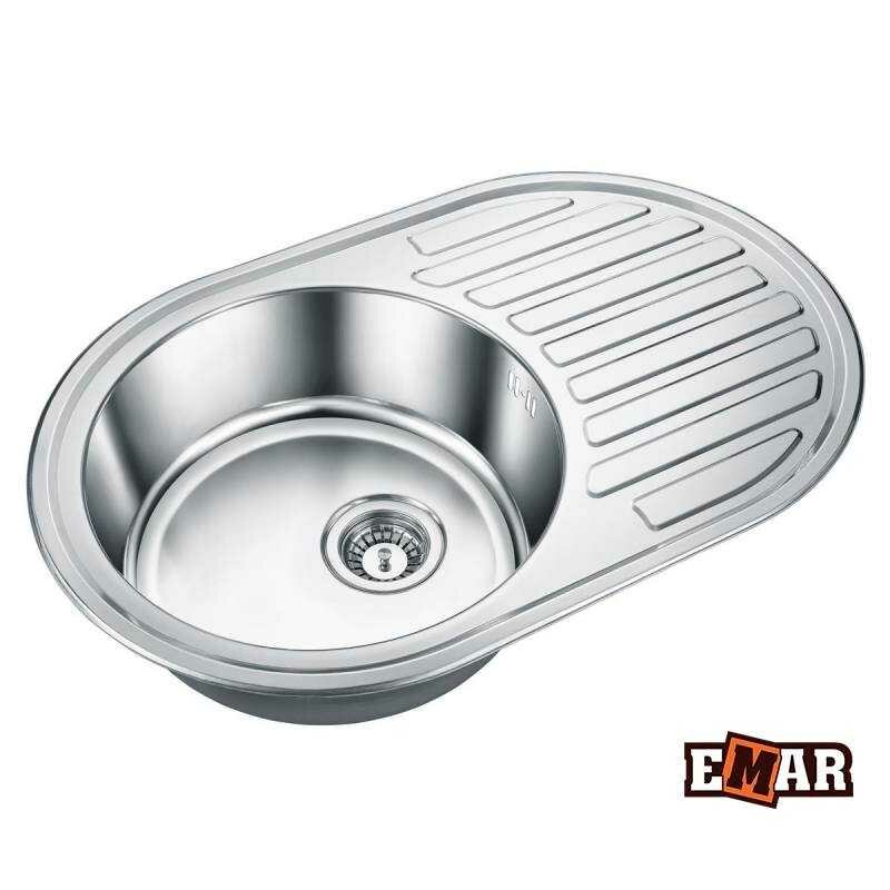 Мойка кухонная Emar Steel ЕМЛ-7750 - фото №3