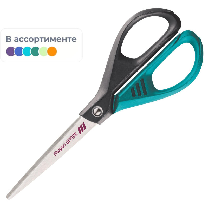 Ножницы Maped Essentials Green Deco,170мм, плас. симм. ручки, в асс.468002 1836570