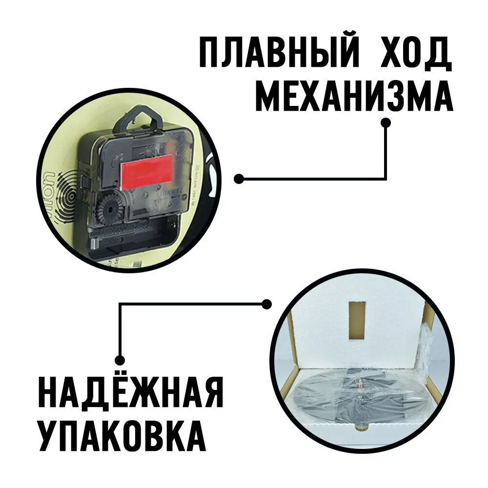 Часы с подсветкой Математика из винила, №1 — фото 1