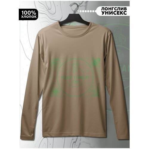 фото Лонгслив hypnotica, размер m, бежевый