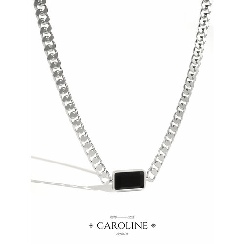 фото Цепь caroline jewelry, длина 42 см., серебряный