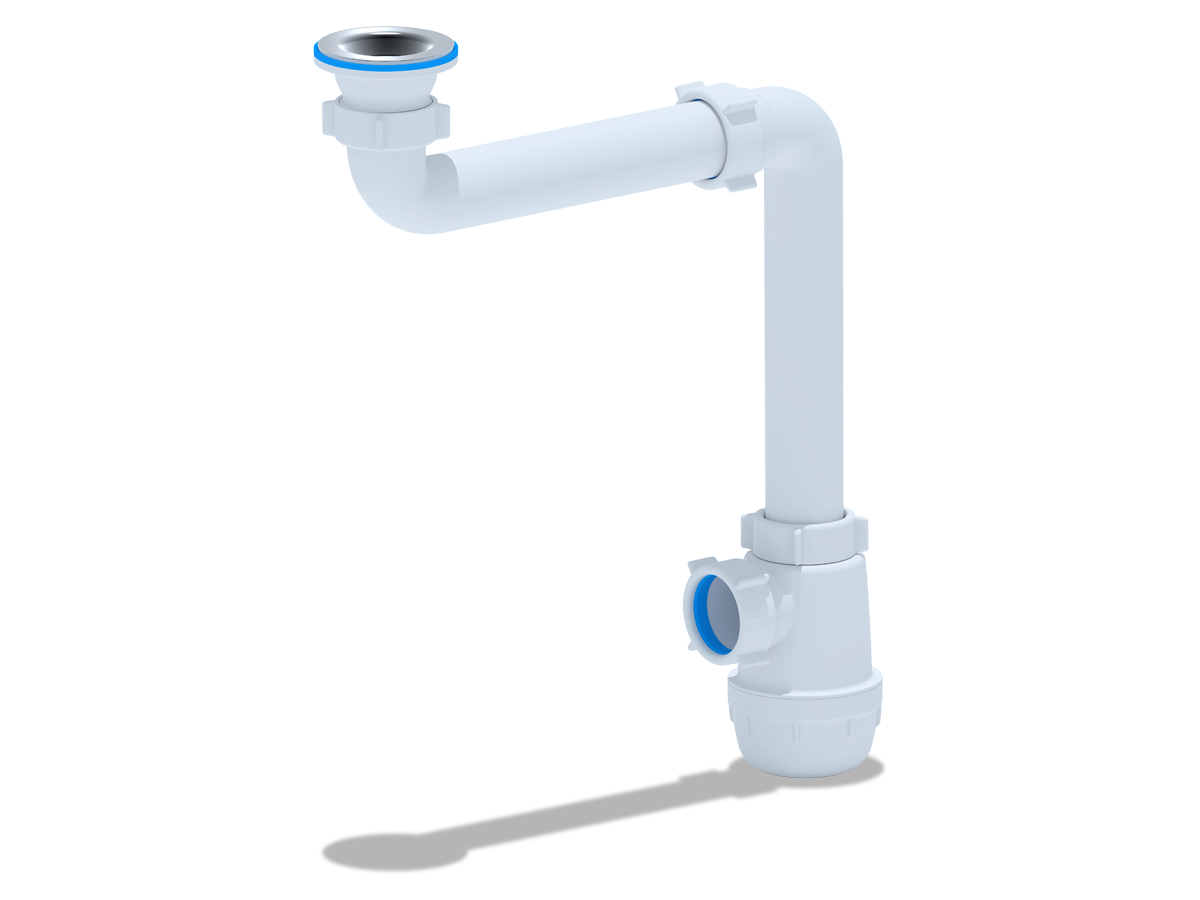 сифон для мойки АНИПЛАСТ 1.1/2"х40мм со смещением АНИ ПЛАСТ - фото №7