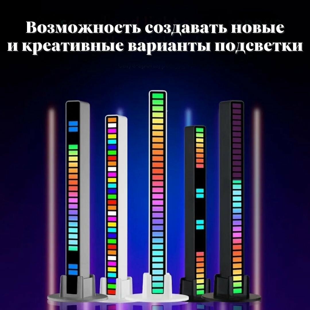 Светодиодный светильник ANYSMART, RGB-подсветка, 16 LED H=18 см белый - фотография № 5