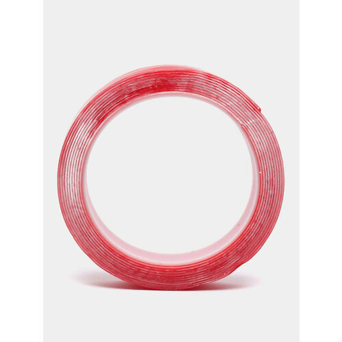 Двухсторонний скотч, прозрачный, акриловая клейкая лента Размер 30 мм.