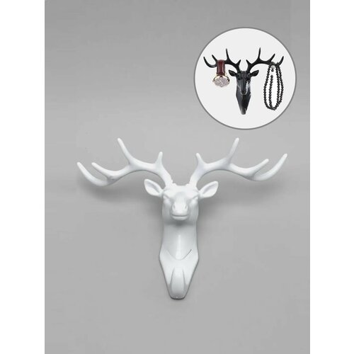 Вешалка и крючок настенный для ключей ключница Цвет Белый 548₽