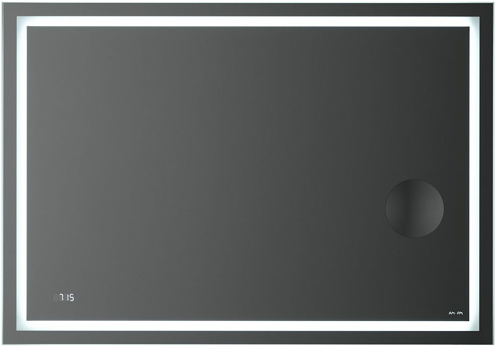 Зеркало AM.PM Gem с Led-подсветкой часами и косметическим зеркалом 100 см