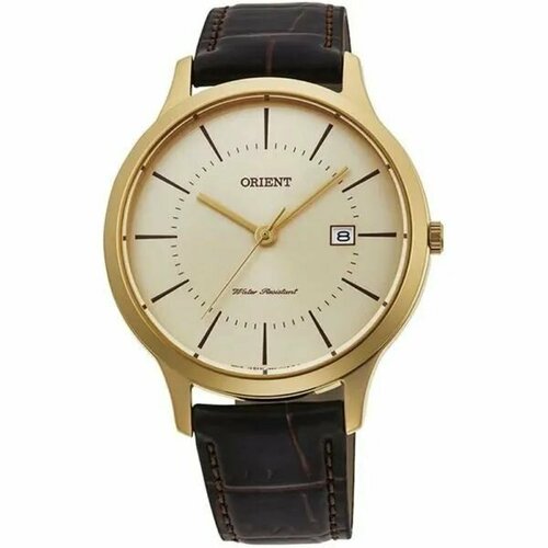 фото Наручные часы orient 48118, золотой, коричневый