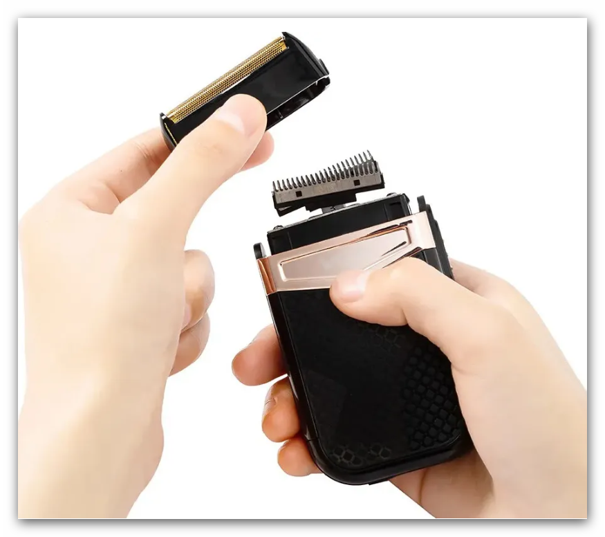 Бритва VGR V-331, дорожная, 2 лезвия, Li-Ion аккумулятор, серая — фото 1