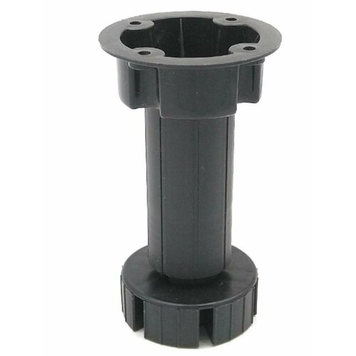 Опора мебельная пластиковая H-95/130 регулируемая, чёрная 7425411