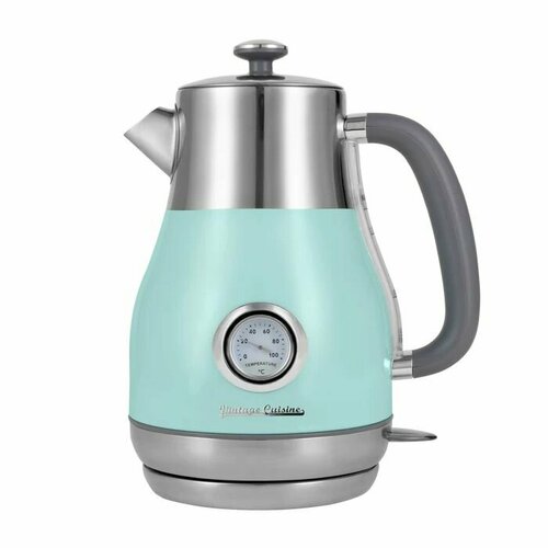 Ретро-электрический чайник с термометром Vintage Cuisine Mint 1653800₽