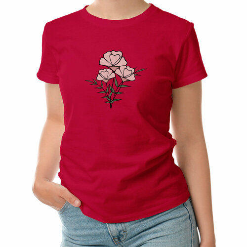 фото Футболка roly, размер l, красный