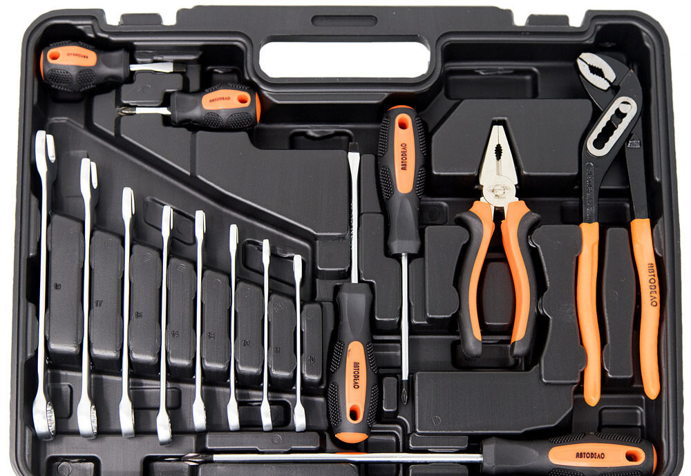Набор инструментов 72 пр. 1/2 DR 1/4 DR АвтоDело — фото 1
