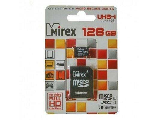 Карта памяти Mirex microSDXC 128 ГБ [13613-AD10S128] - фото №6