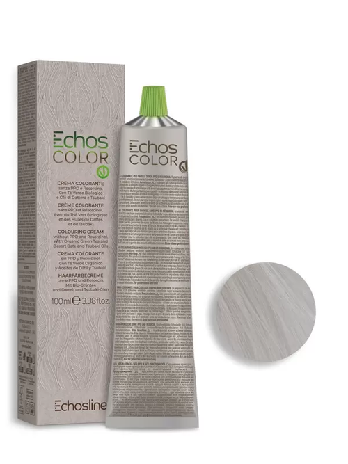 Echosline Echos Color VEGAN Стойкий, перманентный краситель, 9.11 ультрасветлый русый ультрахолодный, 100 мл