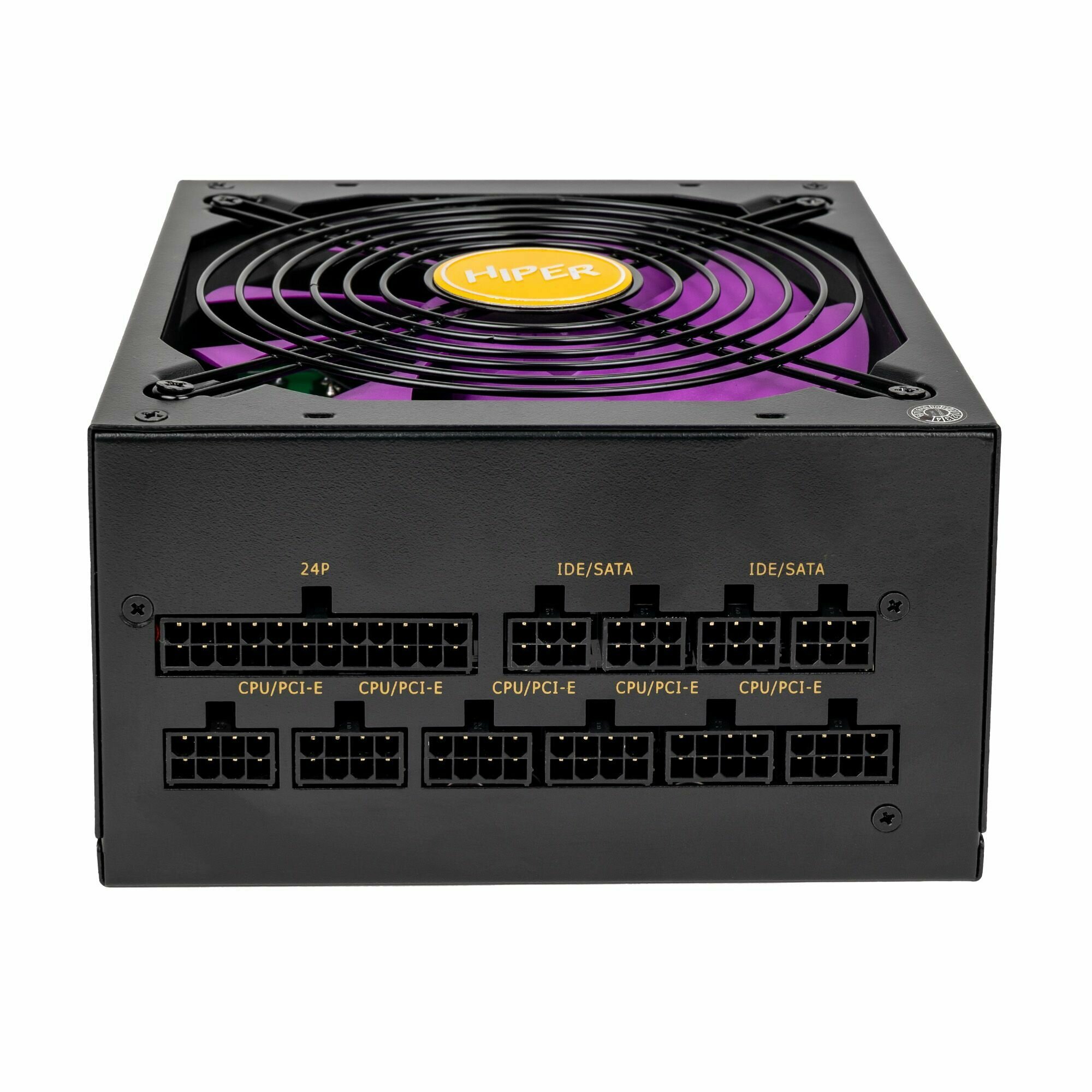 Блок питания ATX HIPER 1100W, 80+Gold, APFC, 140mm fan, full modular - фото №4