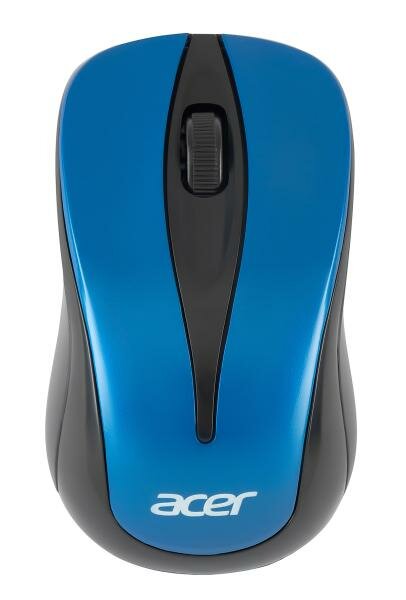 Мышь Acer OMR132 синий/черный оптическая (1000dpi) беспроводная USB для ноутбука (2but)