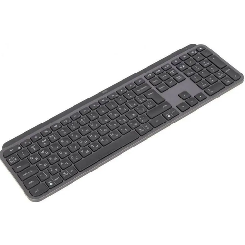 Беспроводная клавиатура Logitech MX Keys с интеллектуальной подсветкой + адаптер USB-C, Bluetooth / подключение 3 устройства / US Int (RU гравировка)