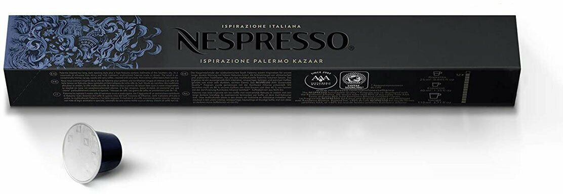 Капсулы для кофемашины Nespresso Ispirazione Palermo Kazaar, 10 кап. в уп, 5 уп.