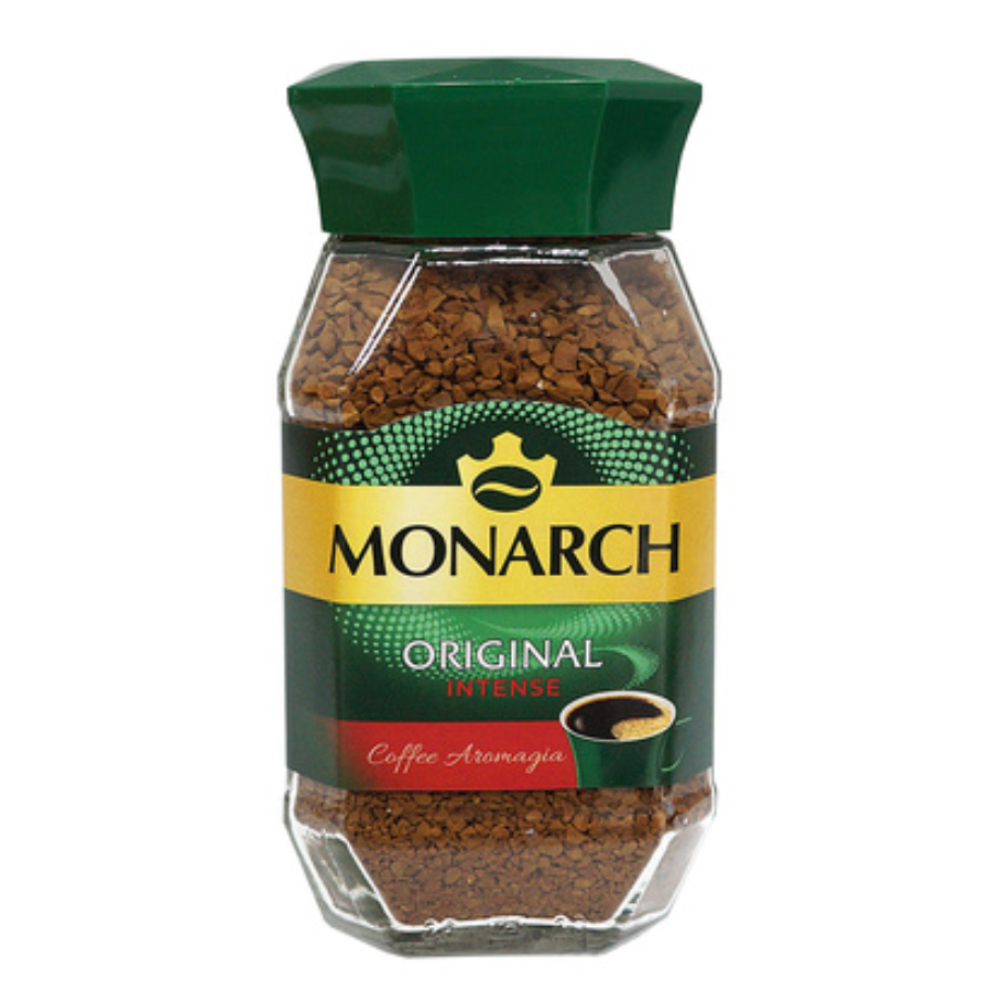 Кофе растворимый сублимированный Monarch / Монарх Интенс 95 грамм в стеклянной банке