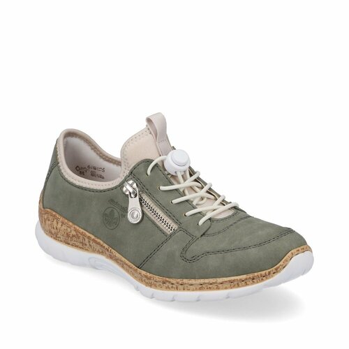 фото Кеды rieker, размер 39, зеленый, хаки