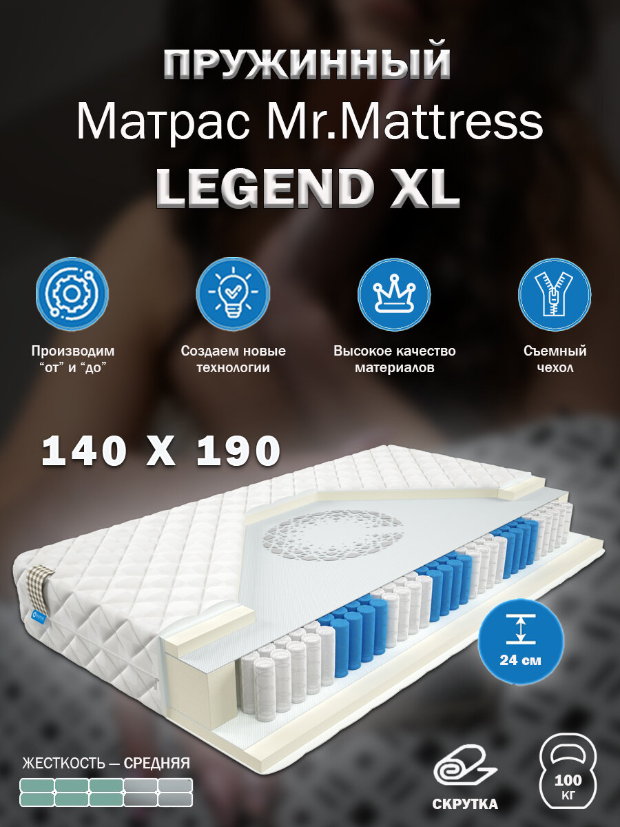 Матрас Mr. Mattress LEGEND XL 140x190