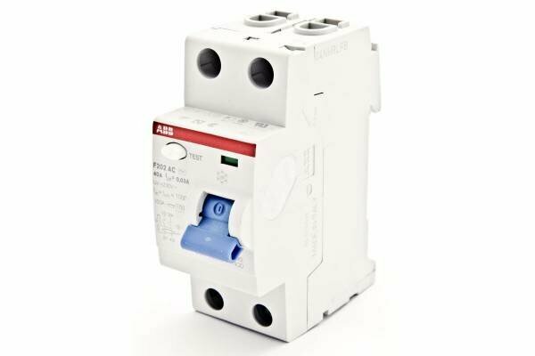 УЗО ABB F202 AC-40/0,1 2-х полюсное тип AC 40A 100mA 2 модуля (ВДТ)