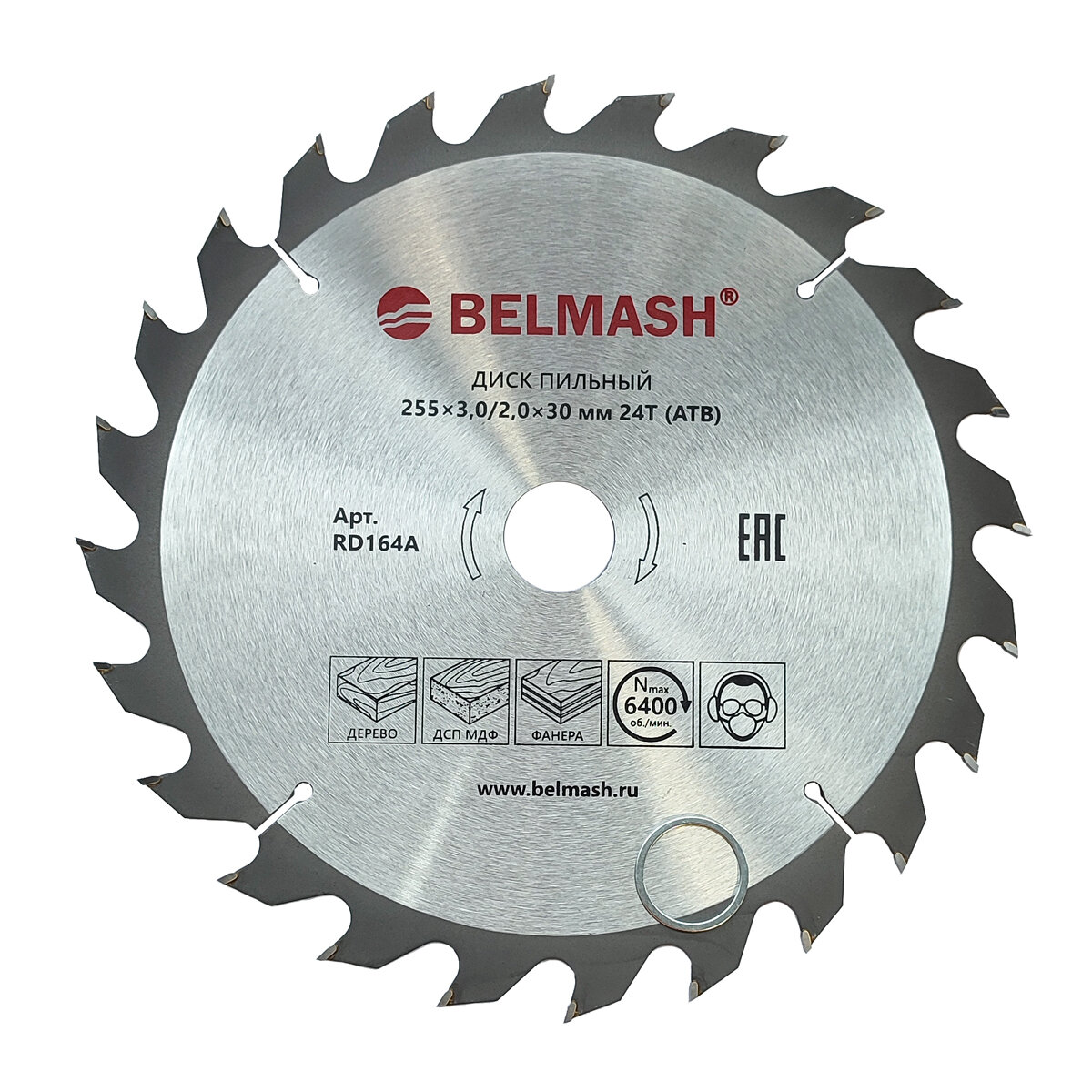 Диск пильный BELMASH 255x30/20x30 24T RD164A