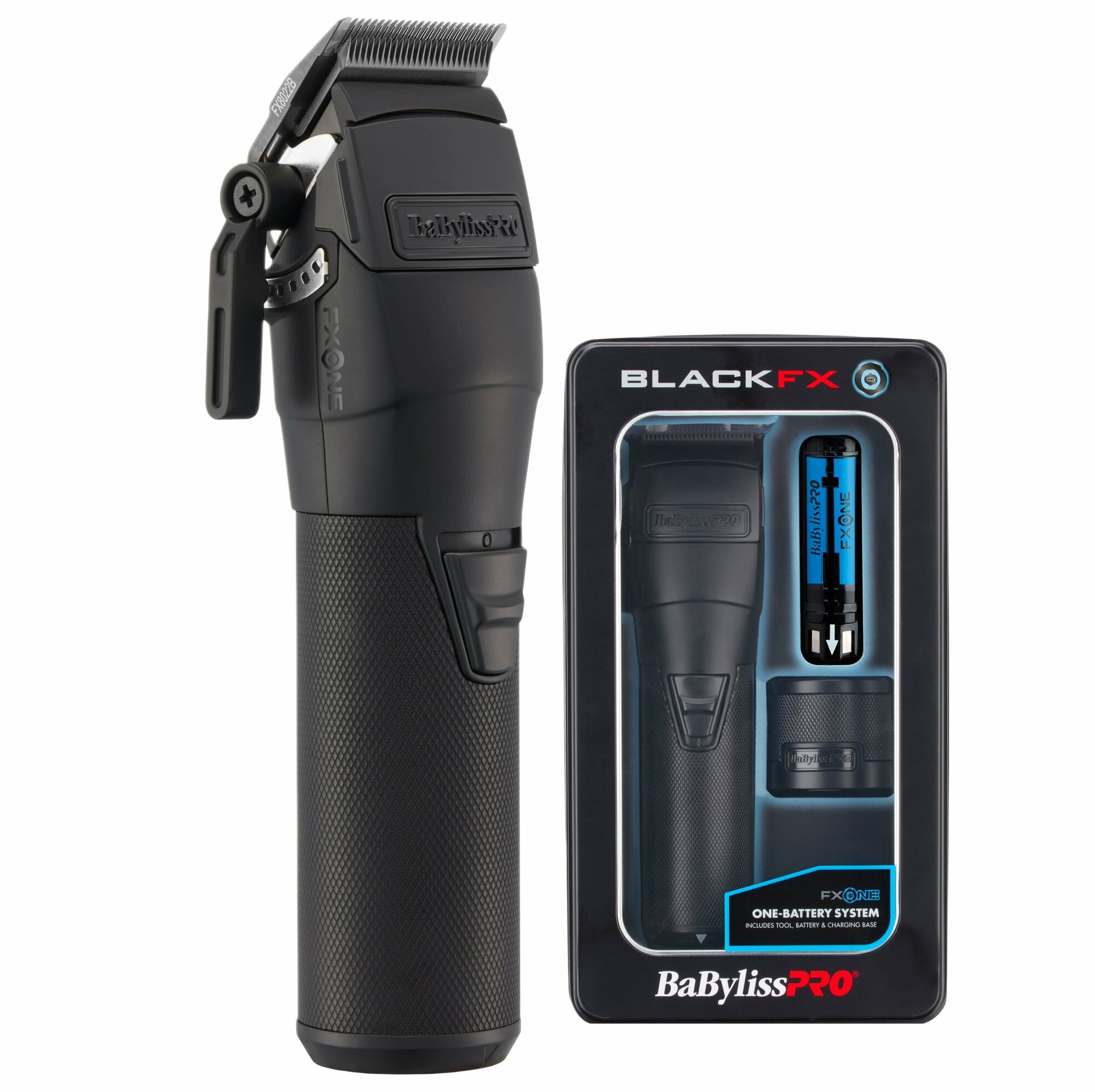 Аккумуляторная машинка для стрижки Babyliss FXOne, BLACKFX Беспроводная машинка для стрижки с цельнометаллическим корпусом и сменным аккумулятором (FX899MB)