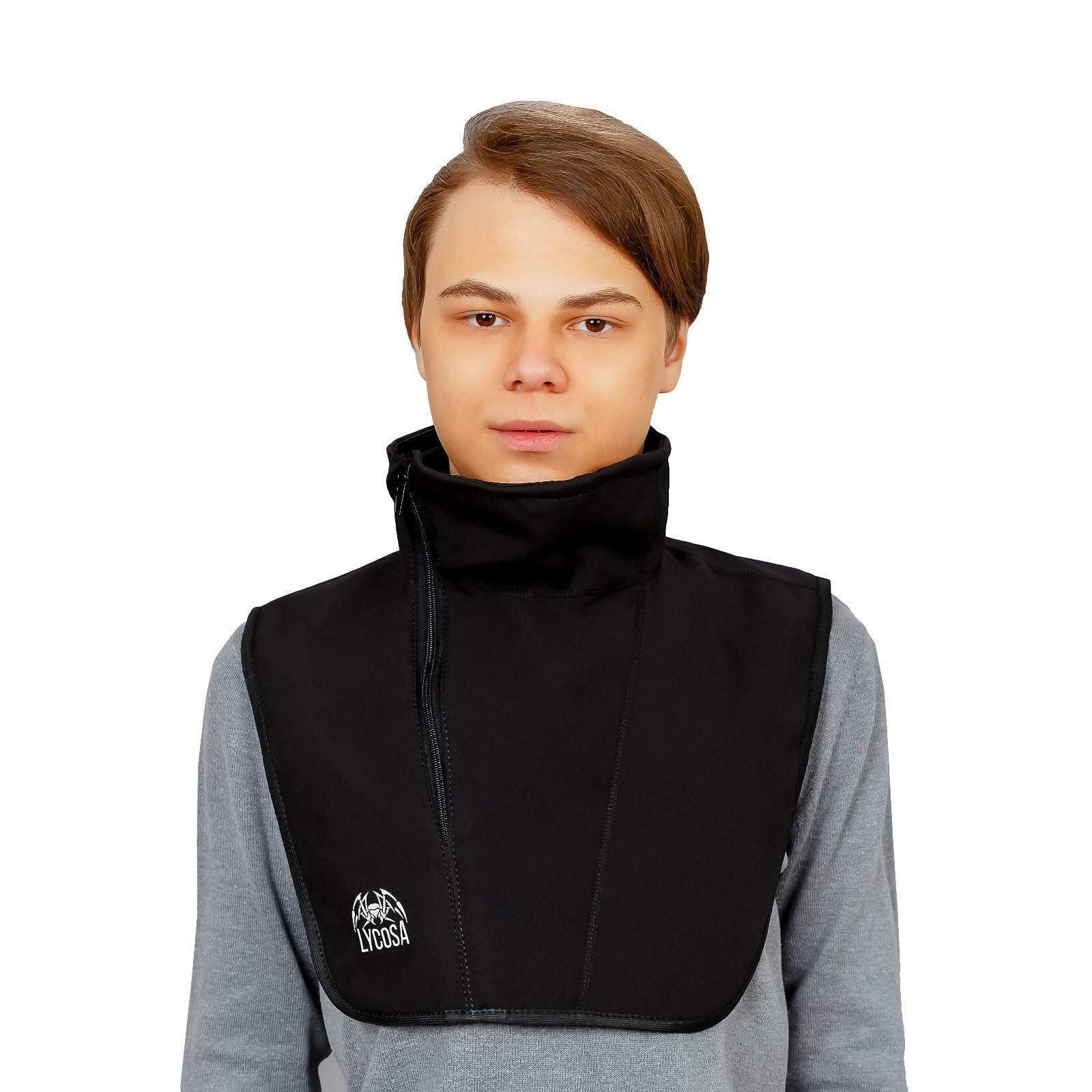 Ветрозащита шеи и груди - подшлемник LYCOSA WINDSTOPPER BLACK