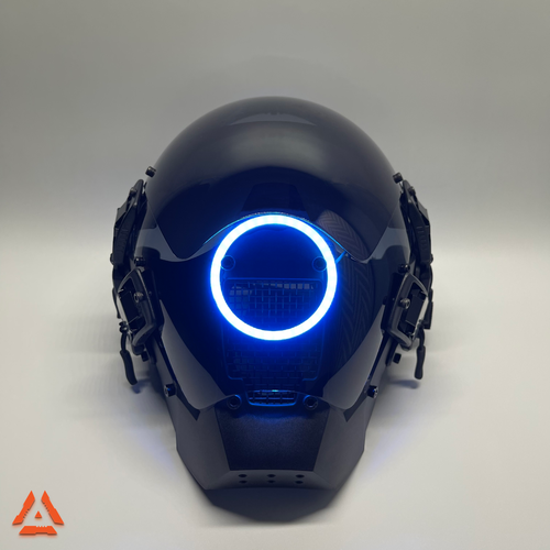 фото Маска робота. косплей будущего. светодиодная, led tech-wear
