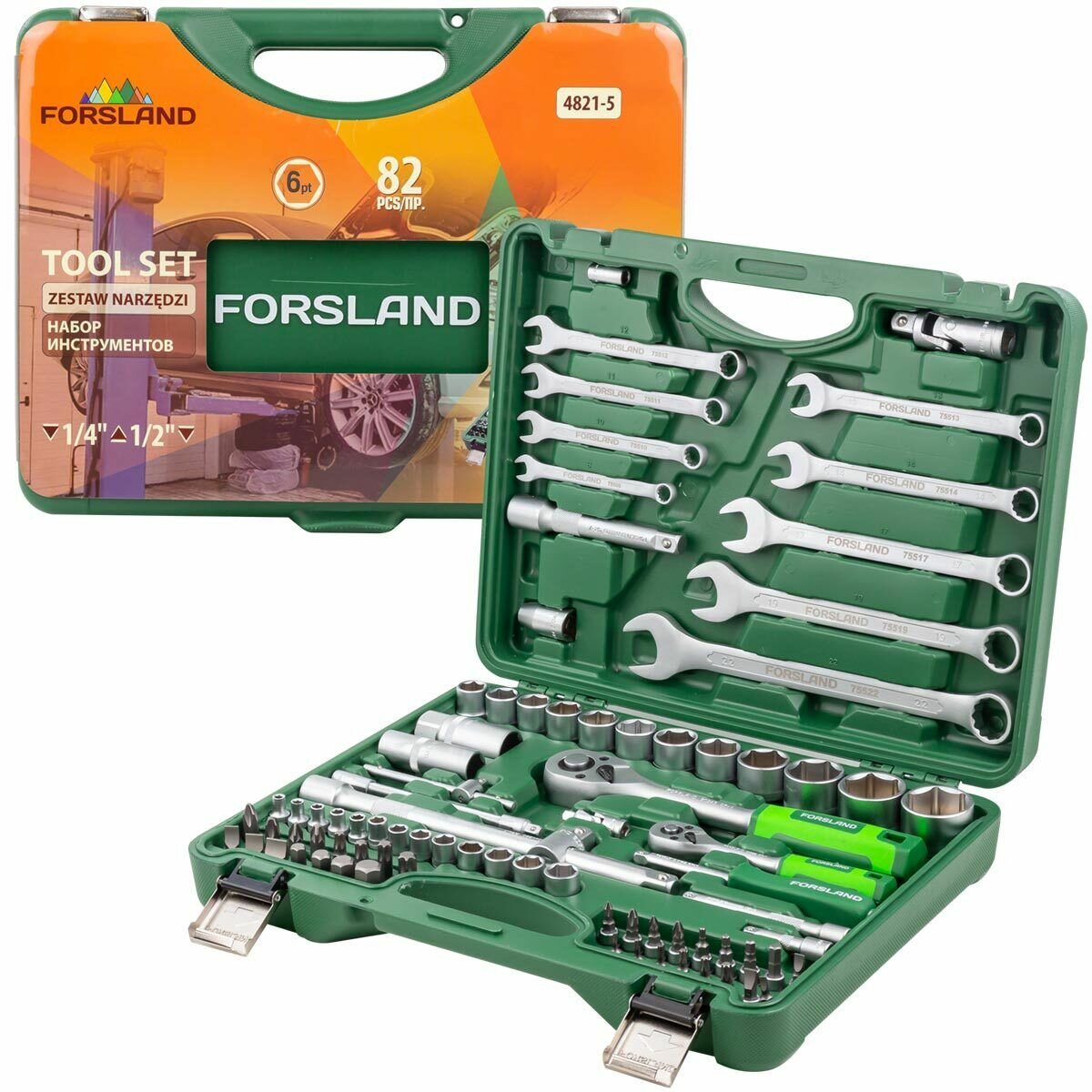 фото Набор инструментов 82 пр. Forsland Forsland-4821-5