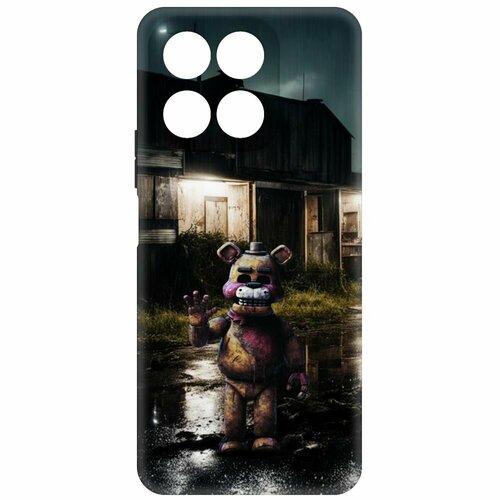 Чехол-накладка Krutoff Soft Case фнаф (FNAF) - Фредди под дождем для Honor X8a черный чехол накладка krutoff soft case фнаф fnaf фредди под дождем для vivo y12 черный