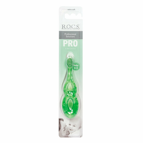 Зубная щётка R.O.C.S. для детей PRO BABY от 0 до 3 лет