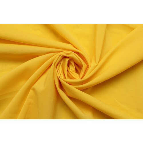 Ткань Шифон-стрейч ярко-жёлтый, ш150см, 0,5 м