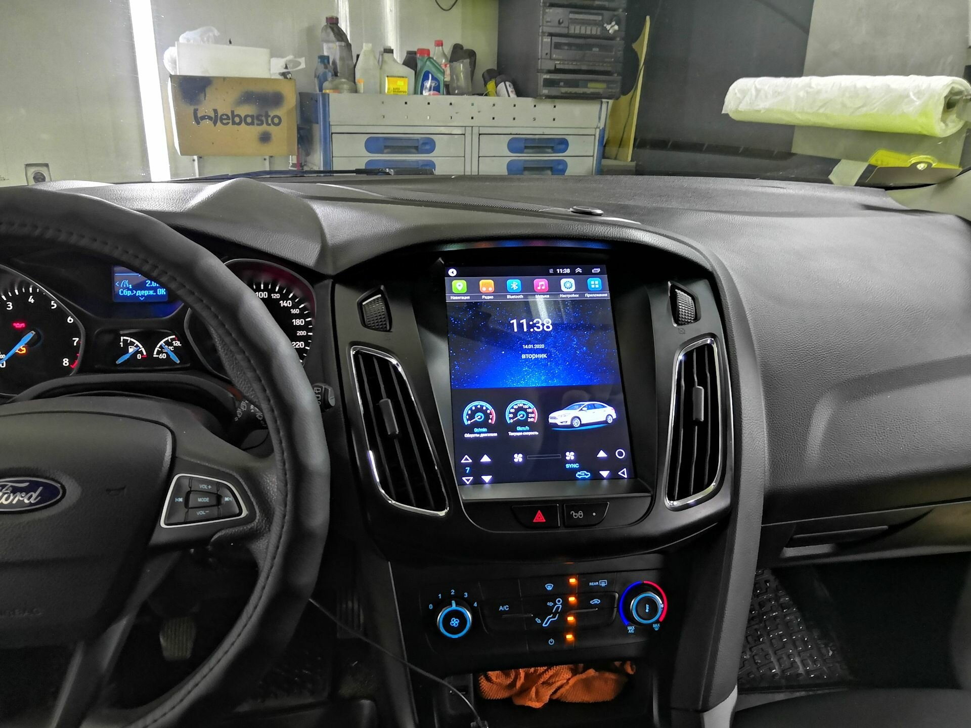 Штатная магнитола для Ford Focus 3 2011-2019 "Тесла-Стиль"(2+32Гб)