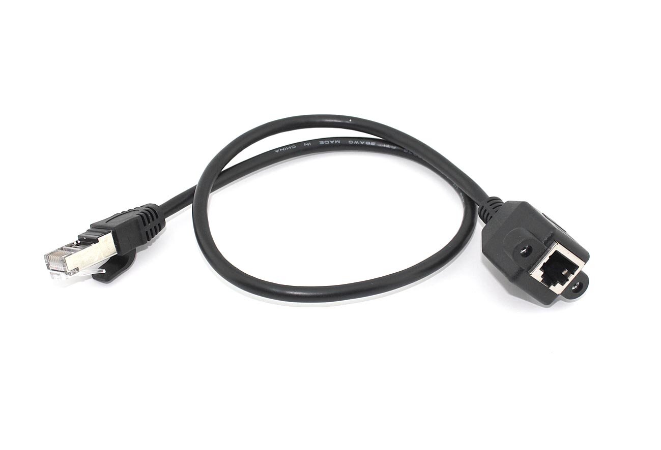 фото Удлинитель RJ45 папа-мама для монтажа на корпус 0.5 м