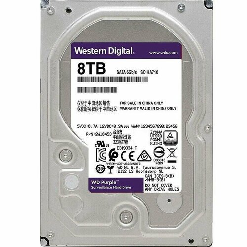 Жесткий диск Western Digital Purple 8TB 24491₽